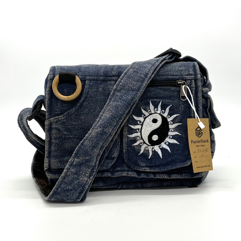 Washable Crossbody Messenger Bag Unisex Design Sustainable Gift